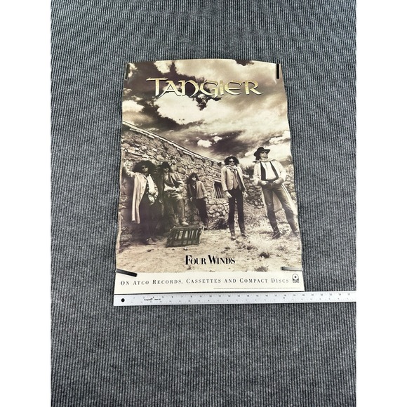 Other - Tangier Four Winds 1989 Original Promo Poster 29x20 Atco Records Atlantic Rock
